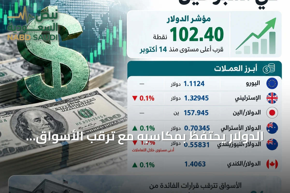 الدولار يحتفظ بمكاسبه مع ترقب الأسواق لقرارات الفائدة من البنوك المركزية الكبرى