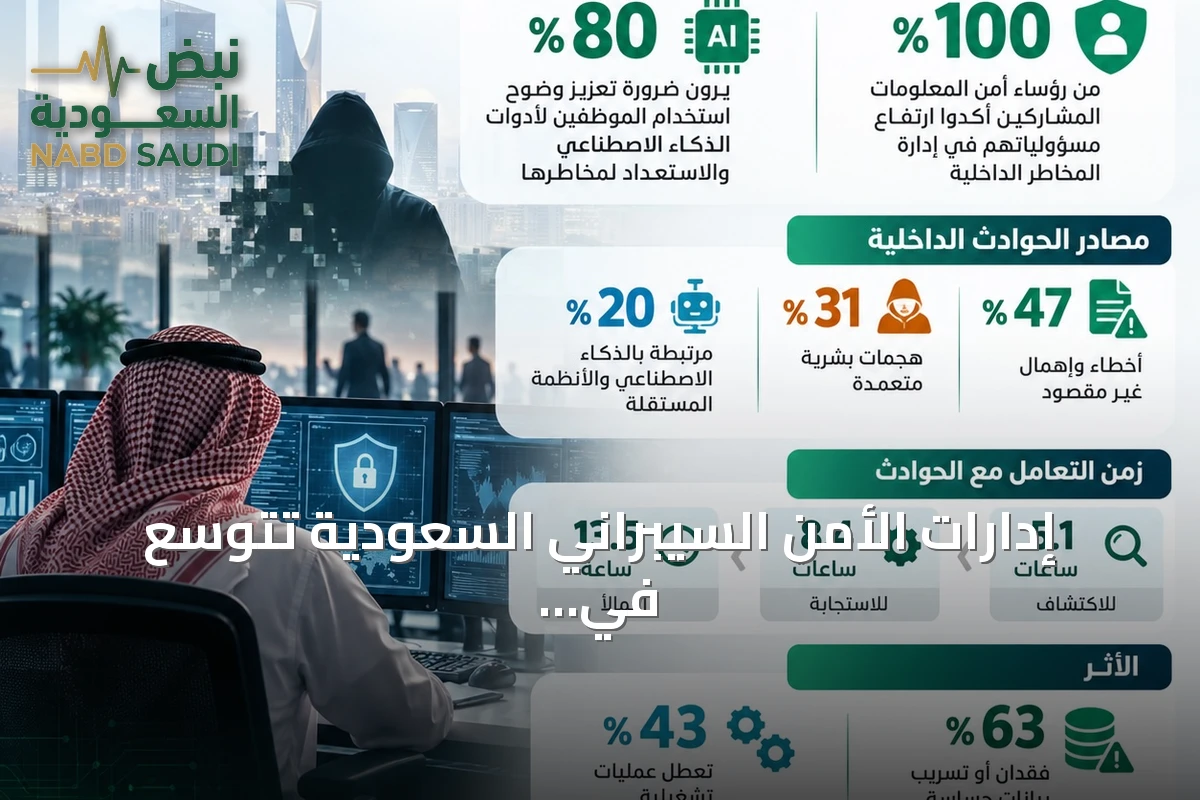 إدارات الأمن السيبراني السعودية تتوسع في مواجهة المخاطر الداخلية مع انتشار الذكاء الاصطناعي